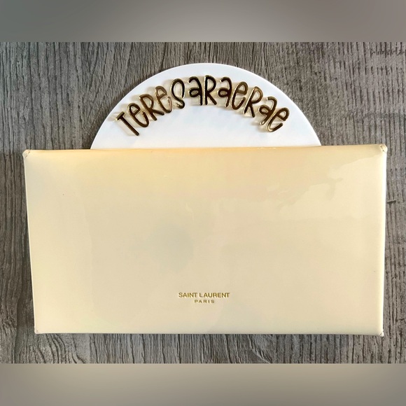 YSL Pochette Paloma Vernice Diamond Coquille